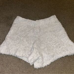 Women’s fuzzy sleep shorts. Sz l